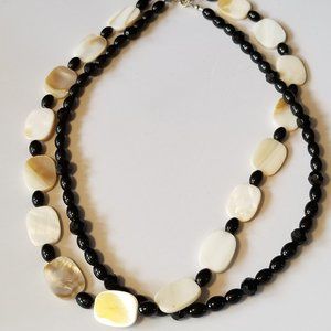 Handmade Shell and Glass Bead Necklace